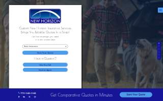 New Horizon Insurance Services website