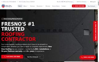 New View Roofing website