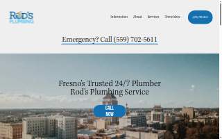 Rod's Plumbing Service website