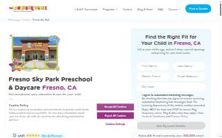 The Learning Experience - Fresno website