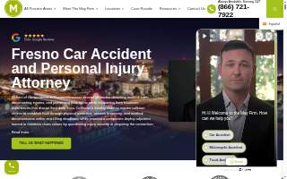 The May Firm - Car Accident and Injury Lawyers of Fresno website