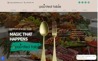 The Painted Table website