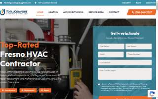 Total Comfort Heating and Cooling website