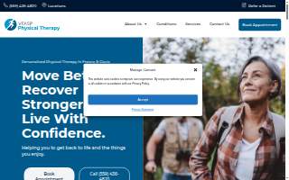 Valley Foot & Ankle Physical Therapy website