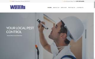 Woods Pest Control of Fresno website