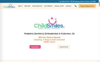 ChildSmiles OC Pediatric Dentistry website