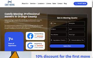 Comfy Moving and Delivery LLC website
