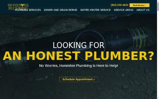 Honestee Plumbing website