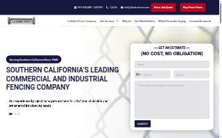 La Habra Fence Company of Fullerton website