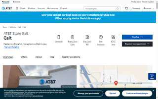 AT&T Store of Galt website