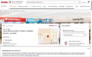 CVS Pharmacy website