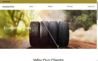 Economy Tires website