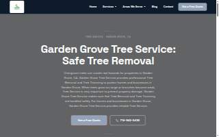 Garden Grove Tree Service website
