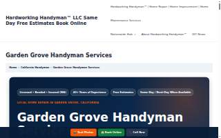 Handyman Services Garden Grove website