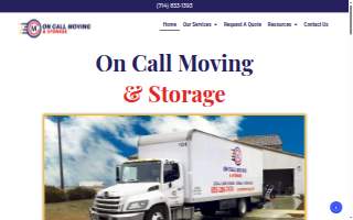 On Call Moving & Storage website