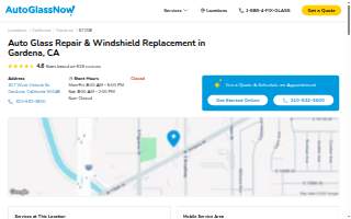 Auto Glass Repair Service LA website