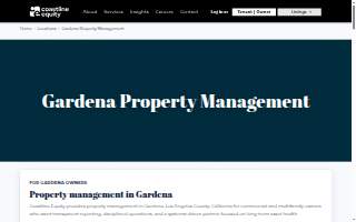 Coastline Equity Property Management website