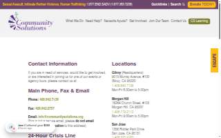 Community Solutions of Gilroy website