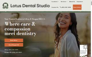 Lotus Dental Studio - Gilroy website