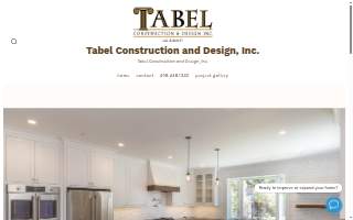 Tabel Construction & Design Inc. website