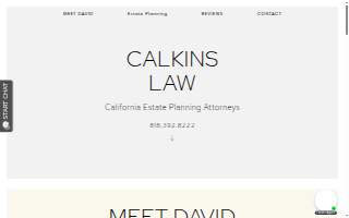 Calkins Law website