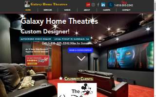 Galaxy Home Theatres website