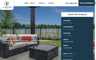 Glendale Landscapers website