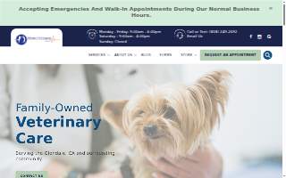 Hillcrest Pet Hospital website