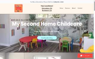 My Second Home Childcare website