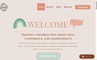 Nest Speech and Language Therapy website