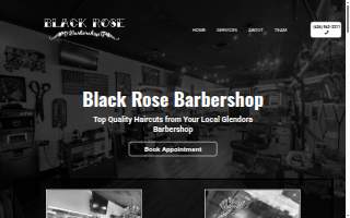 Black Rose Barbershop website