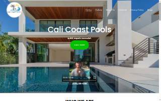 Cali Coast Pools website