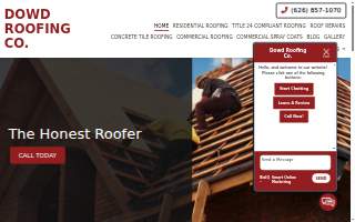 Dowd Roofing Co. website