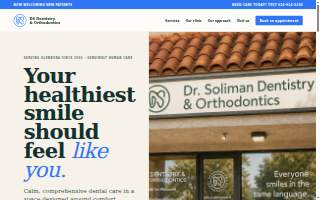 Dr. Soliman Dentistry & Orthodontics website