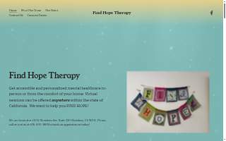 Find Hope Therapy website
