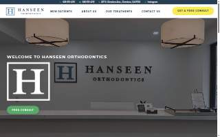 Hanseen Orthodontics website