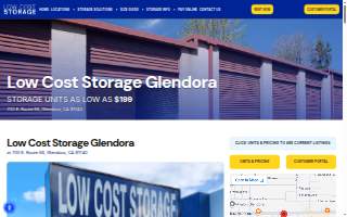 Low Cost Storage Glendora website