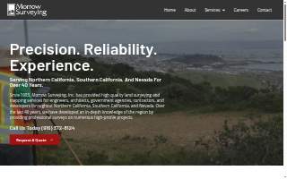Morrow Surveying Inc of Granite Bay website