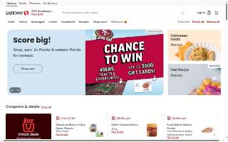 Safeway Pharmacy website
