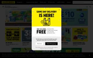 Dollar General of Greenfield website
