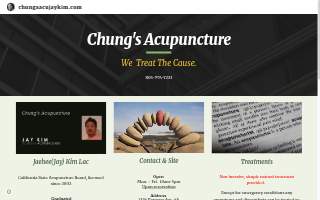 Chung's Acupuncture Clinic website