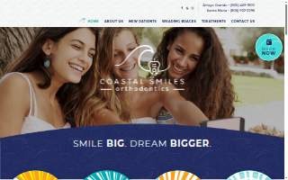 Coastal Smiles Orthodontics - David H. Lindsey, DDS, MS website