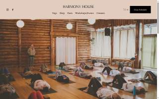 Harmony House Yoga website