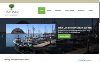 Live Oak Wealth Management website