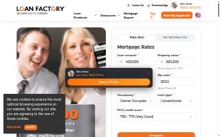 Wes For Less Home loans website