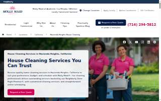 Cleaning Services of Hacienda Heights website