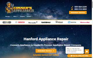Conner's Appliance Repair of Hanford website