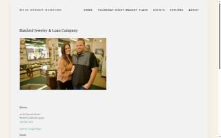 Hanford Jewelry & Loan website