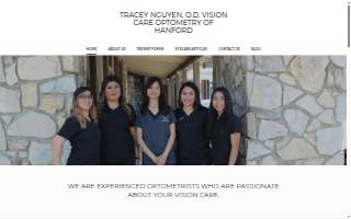Hanford Optometry website