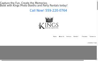Kings Photo Booths & Party Rentals of Hanford website